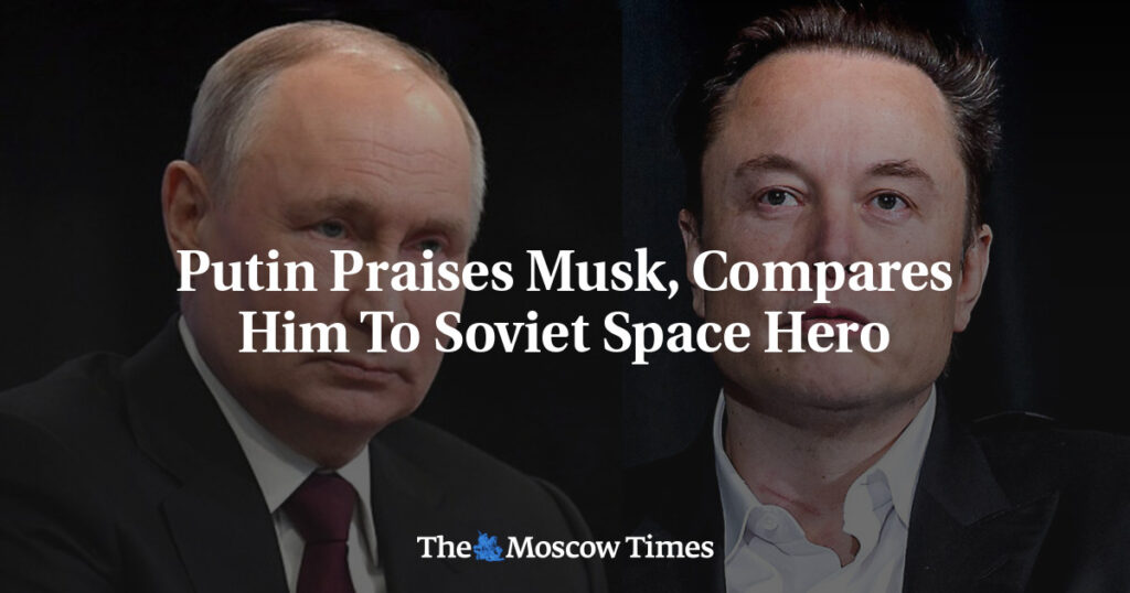 Путин похвалил Маска, сравнив его с героем советской космонавтики Путин похвалил Маска, сравнив его с героем советской космонавтики