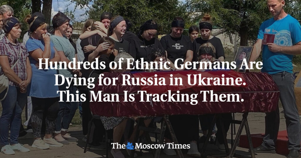 Сотни этнических немцев погибают за Россию в Украине: этот человек отслеживает их. Сотни этнических немцев погибают за Россию в Украине: этот человек отслеживает их.