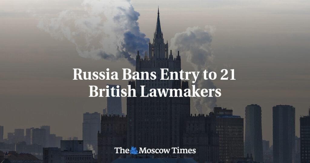 Россия запретила въезд 21 британскому законодателю Россия запретила въезд 21 британскому законодателю