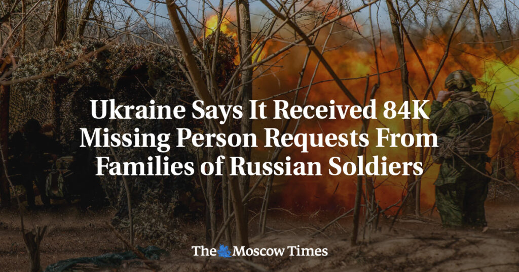 Украина сообщила о 84 тысячах запросов о пропавших без вести от семей российских солдат Украина сообщила о 84 тысячах запросов о пропавших без вести от семей российских солдат