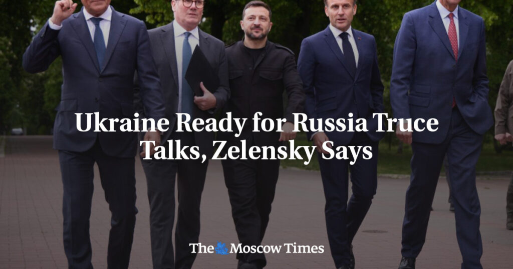 Украина готова к переговорам о перемирии с Россией, заявил Зеленский