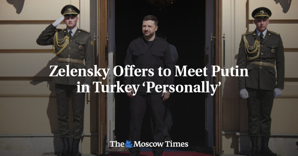 Зеленский предложил Путину личную встречу в Турции Зеленский предложил Путину личную встречу в Турции