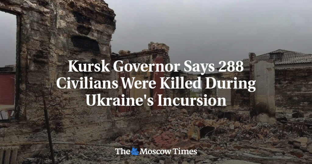 Губернатор Курской области заявил о гибели 288 мирных жителей в результате вторжения Украины Губернатор Курской области заявил о гибели 288 мирных жителей в результате вторжения Украины