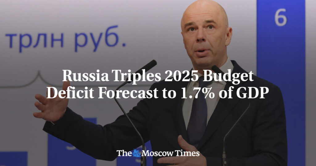 Россия утроила прогноз дефицита бюджета на 2025 год до 1,7% ВВП Россия утроила прогноз дефицита бюджета на 2025 год до 1,7% ВВП