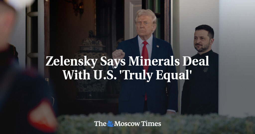 Зеленский заявляет, что соглашение по полезным ископаемым с США является «действительно равноправным» Зеленский заявляет, что соглашение по полезным ископаемым с США является «действительно равноправным»