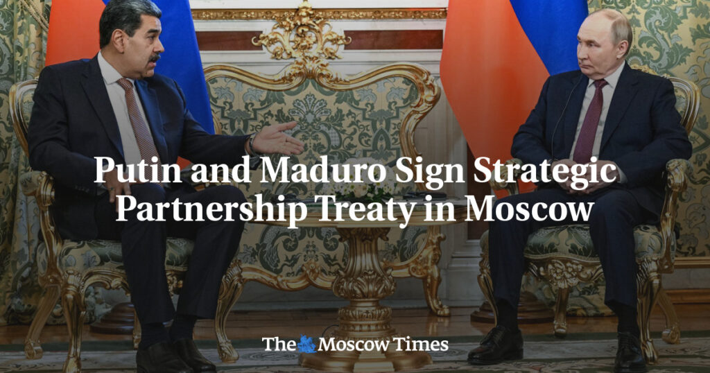 Путин и Мадуро подписали договор о стратегическом партнерстве в Москве Путин и Мадуро подписали договор о стратегическом партнерстве в Москве