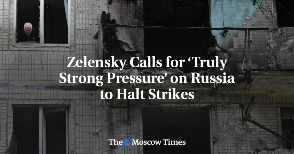 Зеленский призывает к «по-настоящему сильному давлению» на Россию для прекращения ударов Зеленский призывает к «по-настоящему сильному давлению» на Россию для прекращения ударов