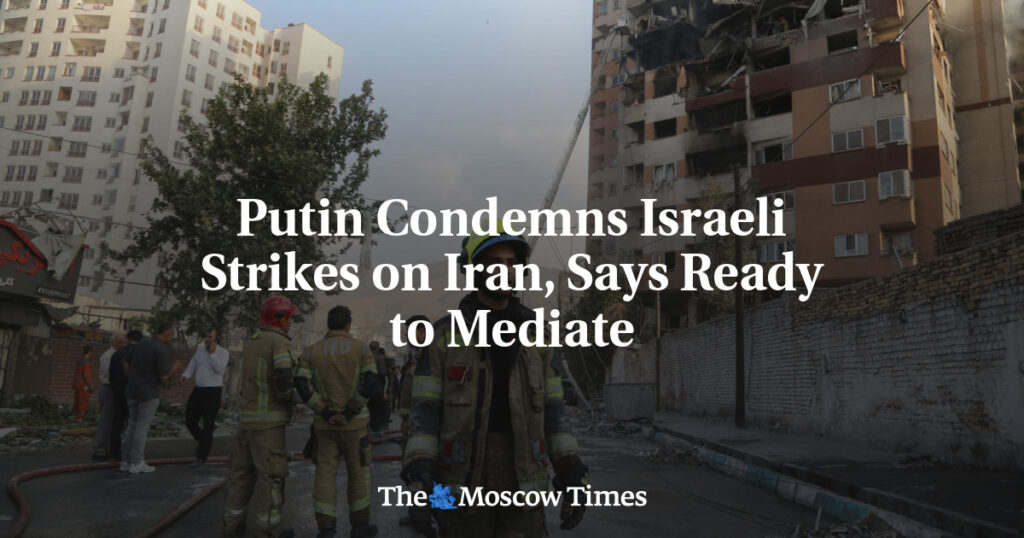 Путин осудил израильские удары по Ирану и заявил о готовности выступить посредником