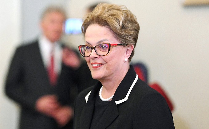 Встреча с Президентом Нового банка развития Дилмой Роуссефф Встреча с Президентом Нового банка развития Дилмой Роуссефф