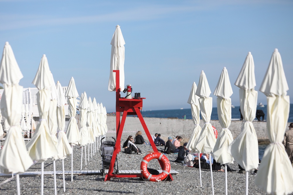 Какая обстановка после залпового ливня царит на морских пляжах в Сочи Какая обстановка после залпового ливня царит на морских пляжах в Сочи