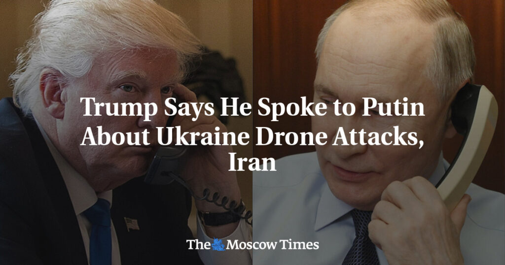 Трамп заявил, что обсудил с Путиным атаки беспилотников на Украину и Иран