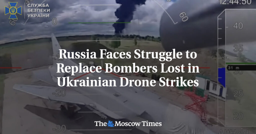 Россия сталкивается с проблемой замены бомбардировщиков, потерянных в результате ударов украинских дронов