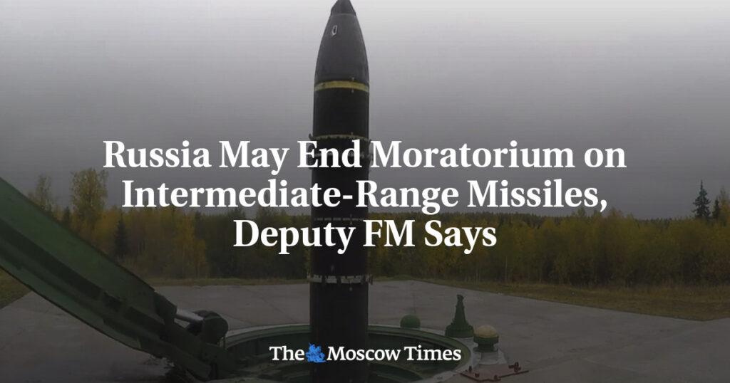 Россия может прекратить мораторий на ракеты средней дальности, заявил замглавы МИД Россия может прекратить мораторий на ракеты средней дальности, заявил замглавы МИД