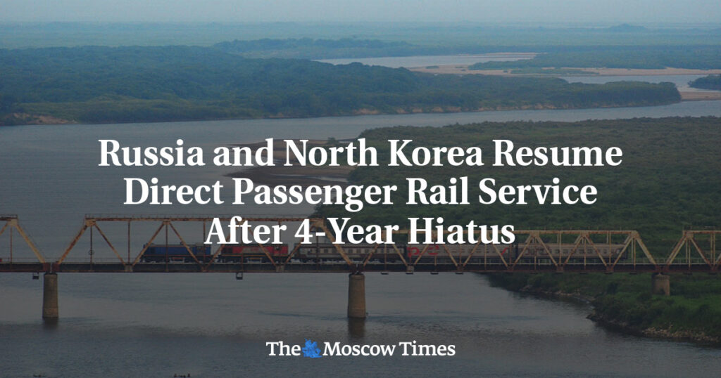 Россия и Северная Корея возобновили прямое пассажирское железнодорожное сообщение после 4-летнего перерыва Россия и Северная Корея возобновили прямое пассажирское железнодорожное сообщение после 4-летнего перерыва