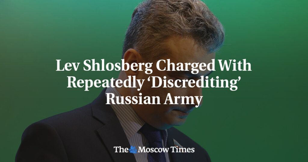 Льва Шлосберга обвинили в повторном «дискредитации» российской армии Льва Шлосберга обвинили в повторном «дискредитации» российской армии