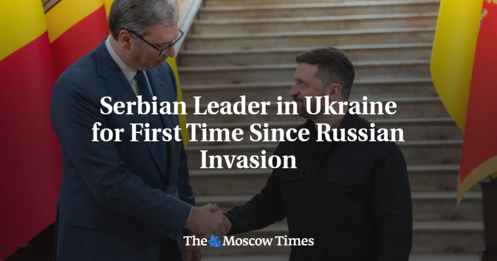 Лидер Сербии посетил Украину впервые с начала российского вторжения Лидер Сербии посетил Украину впервые с начала российского вторжения