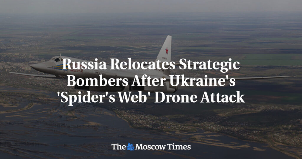 Россия передислоцирует стратегические бомбардировщики после атаки дронов Украины «Паутина» Россия передислоцирует стратегические бомбардировщики после атаки дронов Украины «Паутина»
