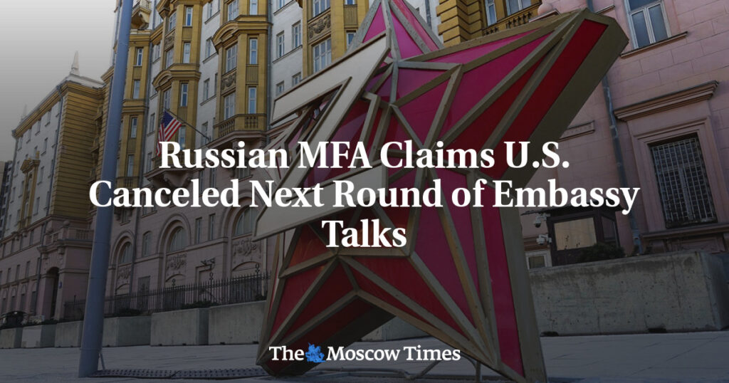 МИД России заявляет, что США отменили следующий раунд переговоров по посольствам МИД России заявляет, что США отменили следующий раунд переговоров по посольствам