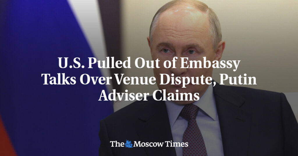 Советник Путина заявил, что США вышли из переговоров по поводу посольства из-за спора о месте проведения Советник Путина заявил, что США вышли из переговоров по поводу посольства из-за спора о месте проведения