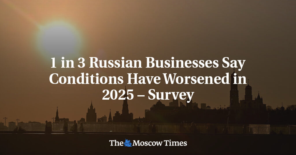 Треть российских компаний заявили об ухудшении условий в 2025 году – опрос Треть российских компаний заявили об ухудшении условий в 2025 году – опрос