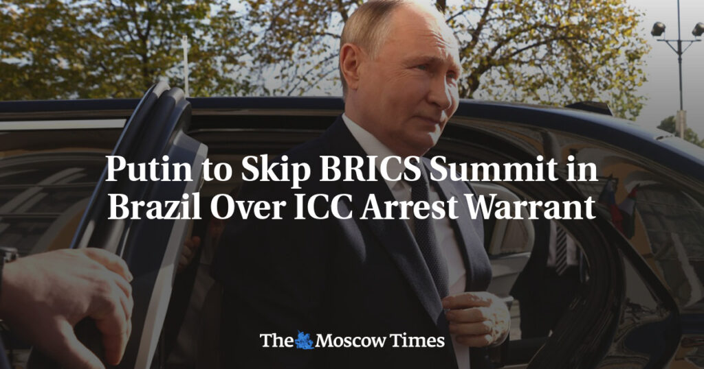 Путин пропустит саммит БРИКС в Бразилии из-за ордера на арест от МУС Путин пропустит саммит БРИКС в Бразилии из-за ордера на арест от МУС