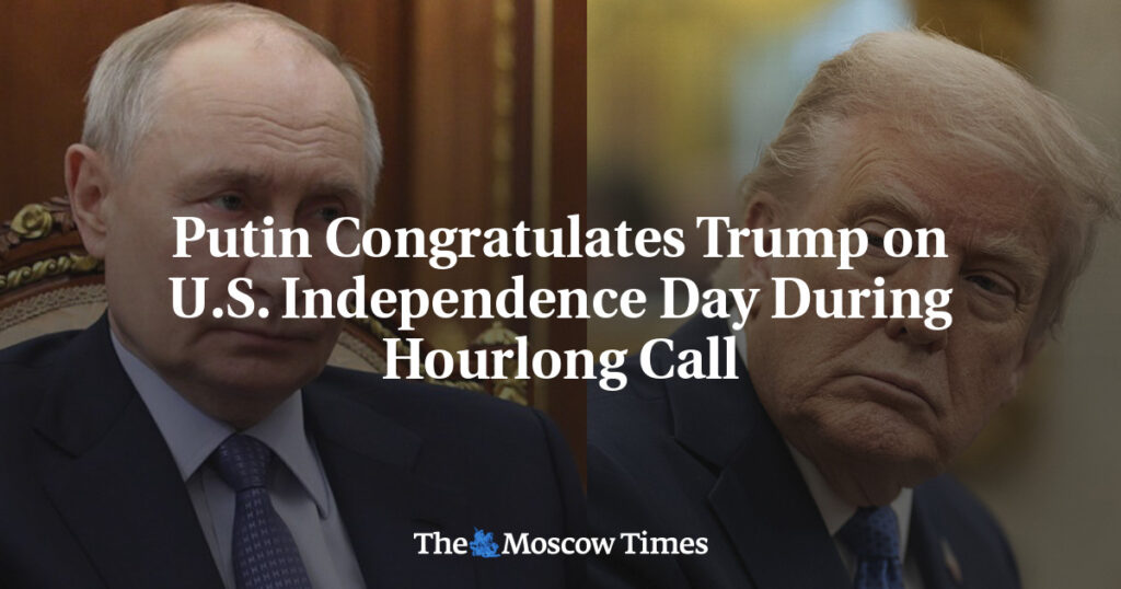 Путин поздравил Трампа с Днем независимости США во время часового звонка Путин поздравил Трампа с Днем независимости США во время часового звонка