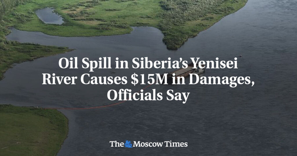Нефтяное пятно в Енисее нанесло ущерб на млн, сообщают власти Нефтяное пятно в Енисее нанесло ущерб на млн, сообщают власти