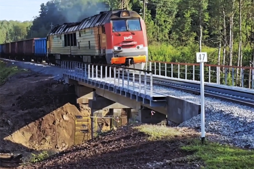 В Курской области восстановлен взорванный в результате диверсии мост В Курской области восстановлен взорванный в результате диверсии мост