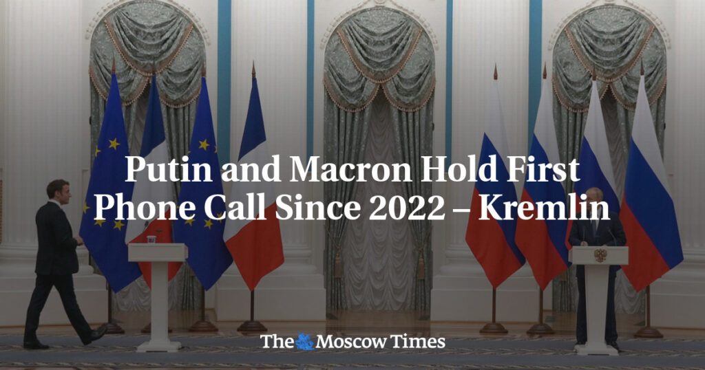 Путин и Макрон провели первый телефонный разговор с 2022 года – Кремль Путин и Макрон провели первый телефонный разговор с 2022 года – Кремль