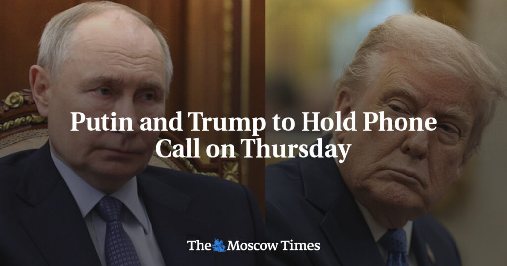 Путин и Трамп проведут телефонный разговор в четверг Путин и Трамп проведут телефонный разговор в четверг