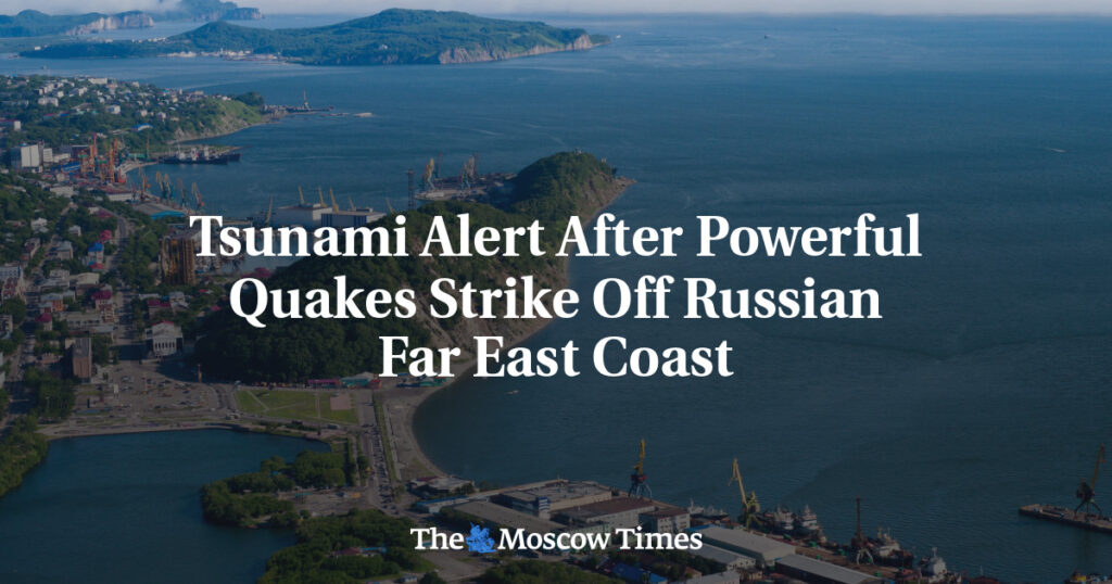 Предупреждение о цунами после мощных землетрясений у побережья Дальнего Востока России Предупреждение о цунами после мощных землетрясений у побережья Дальнего Востока России