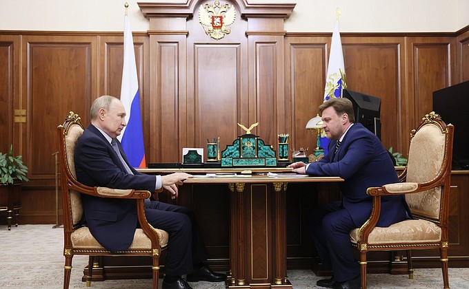 Переговоры с генеральным директором «Русгидро» Виктором Хмариным Переговоры с генеральным директором «Русгидро» Виктором Хмариным