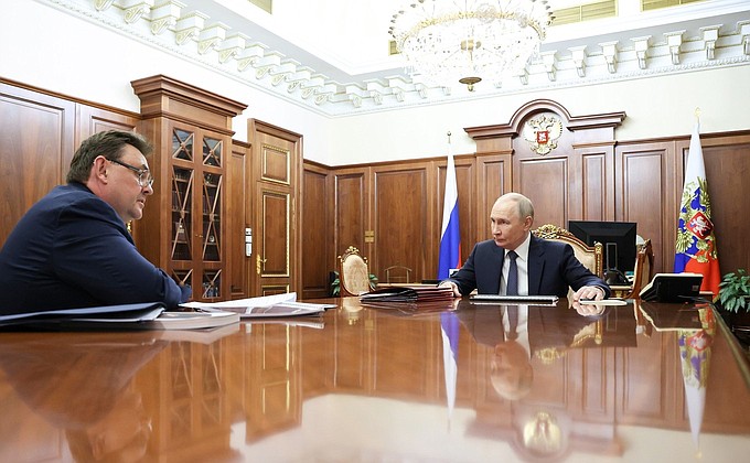 Встреча Президента России с Министром юстиции Константином Чуйченко Встреча Президента России с Министром юстиции Константином Чуйченко