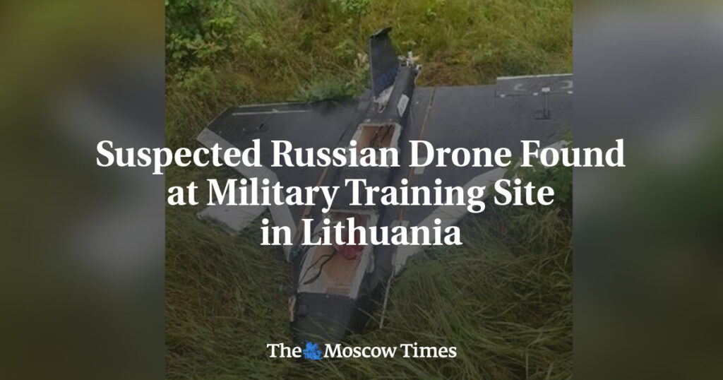 Подозреваемый российский дрон обнаружен на военном полигоне в Литве