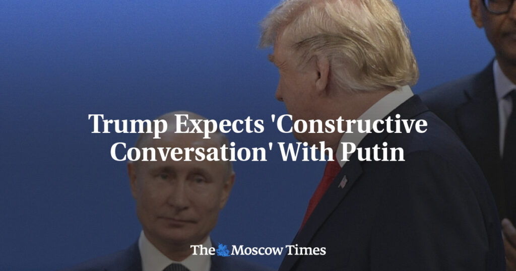 Трамп рассчитывает на «конструктивный диалог» с Путиным Трамп рассчитывает на «конструктивный диалог» с Путиным