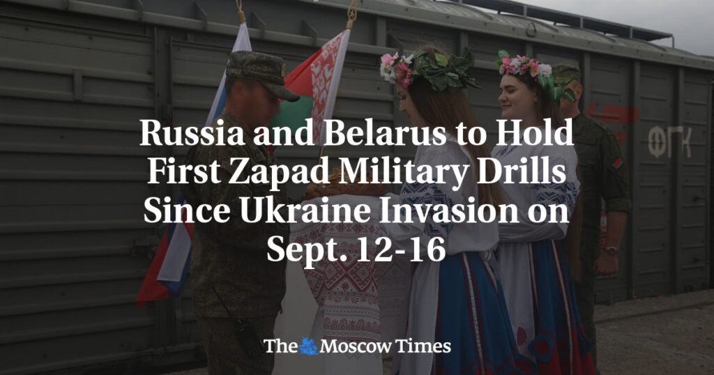 Россия и Беларусь проведут первые учения “Запад” с 12 по 16 сентября после вторжения в Украину Россия и Беларусь проведут первые учения “Запад” с 12 по 16 сентября после вторжения в Украину