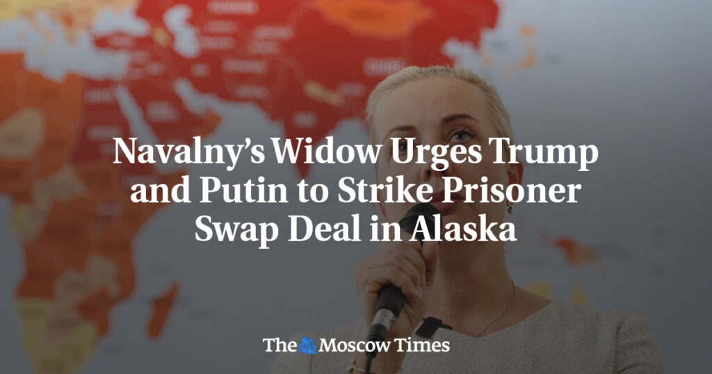 Вдова Навального призывает Трампа и Путина заключить сделку об обмене заключёнными на Аляске Вдова Навального призывает Трампа и Путина заключить сделку об обмене заключёнными на Аляске