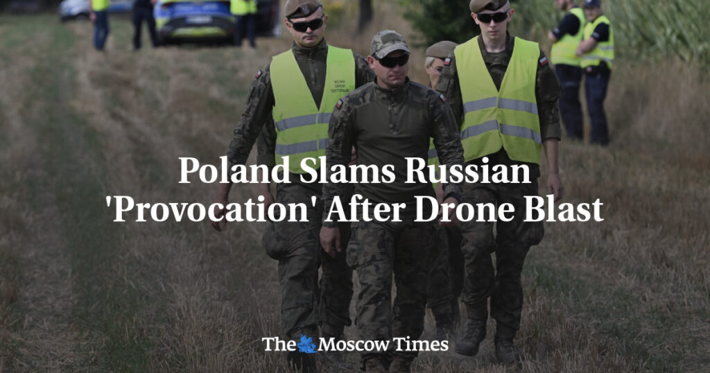 Польша осуждает российскую «провокацию» после взрыва дрона Польша осуждает российскую «провокацию» после взрыва дрона