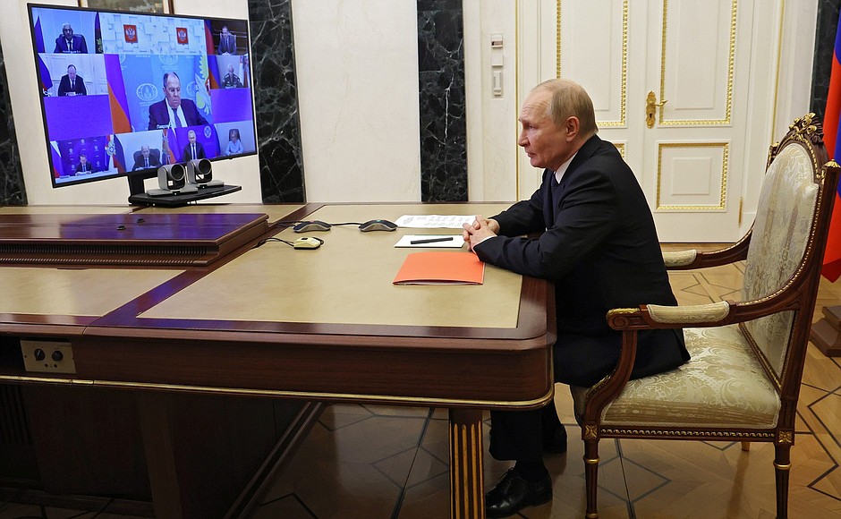 Совещание с постоянными членами Совета Безопасности Совещание с постоянными членами Совета Безопасности