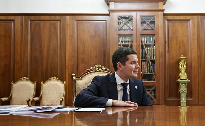 Переговоры с Дмитрием Артюховым, губернатором Ямала Переговоры с Дмитрием Артюховым, губернатором Ямала