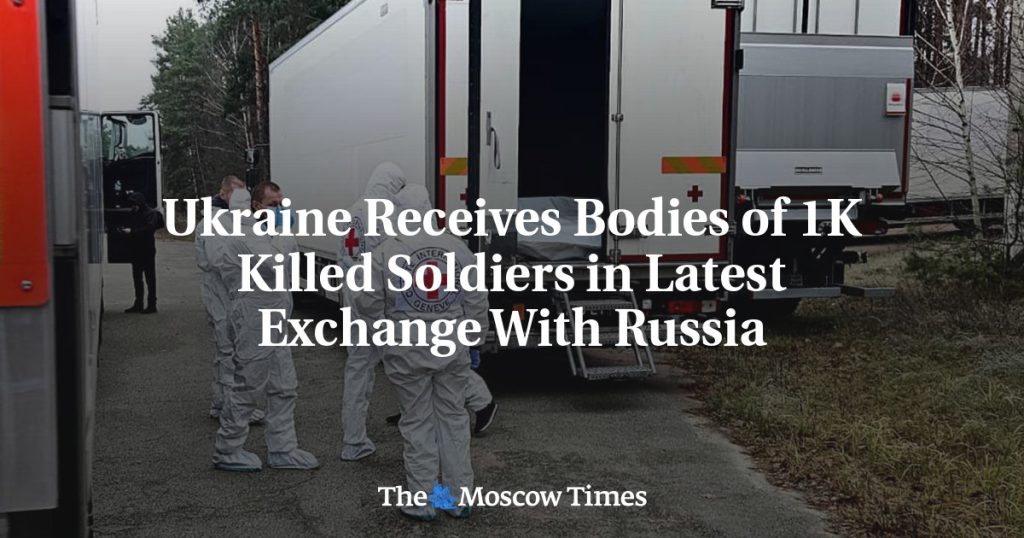 Украина получила тела 1000 погибших солдат в последнем обмене с Россией