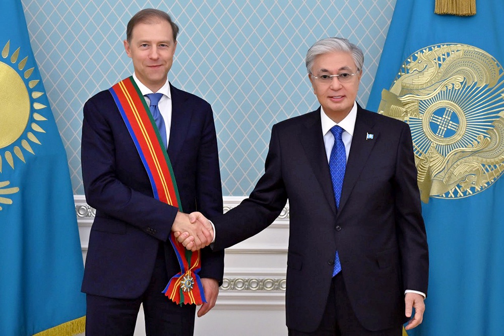 Мантурова в Казахстане наградили орденом "Достык" I степени Мантурова в Казахстане наградили орденом "Достык" I степени