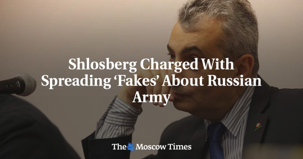 Шлосберга обвинили в распространении «фейков» о российской армии Шлосберга обвинили в распространении «фейков» о российской армии