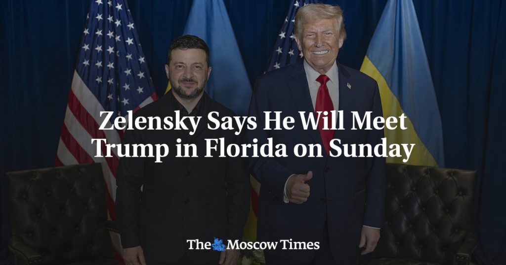Зеленский объявил о встрече с Трампом во Флориде в воскресенье