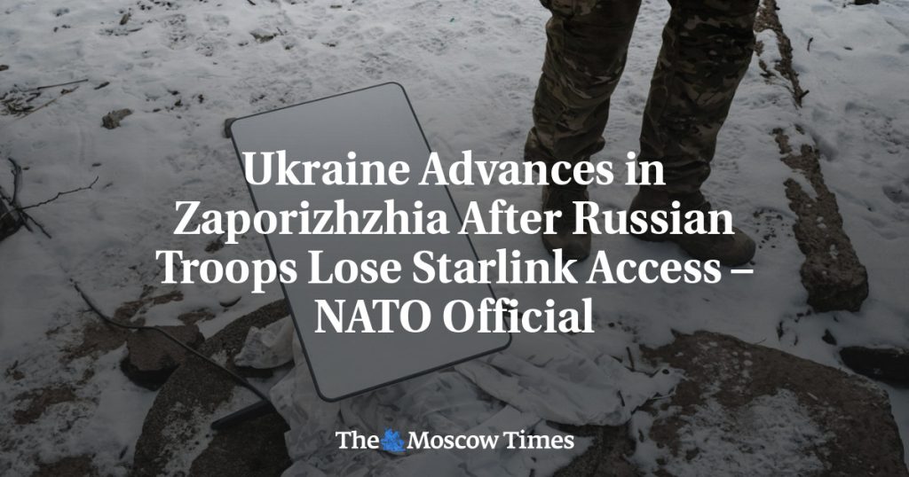 Украина продвигается в Запорожье после потери доступа российских войск к Starlink – представитель НАТО