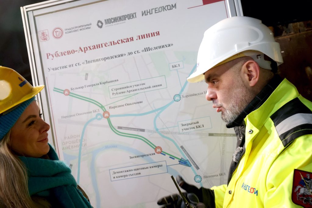 Станция метро "Звенигородская" в Москве готова почти на 70 процентов