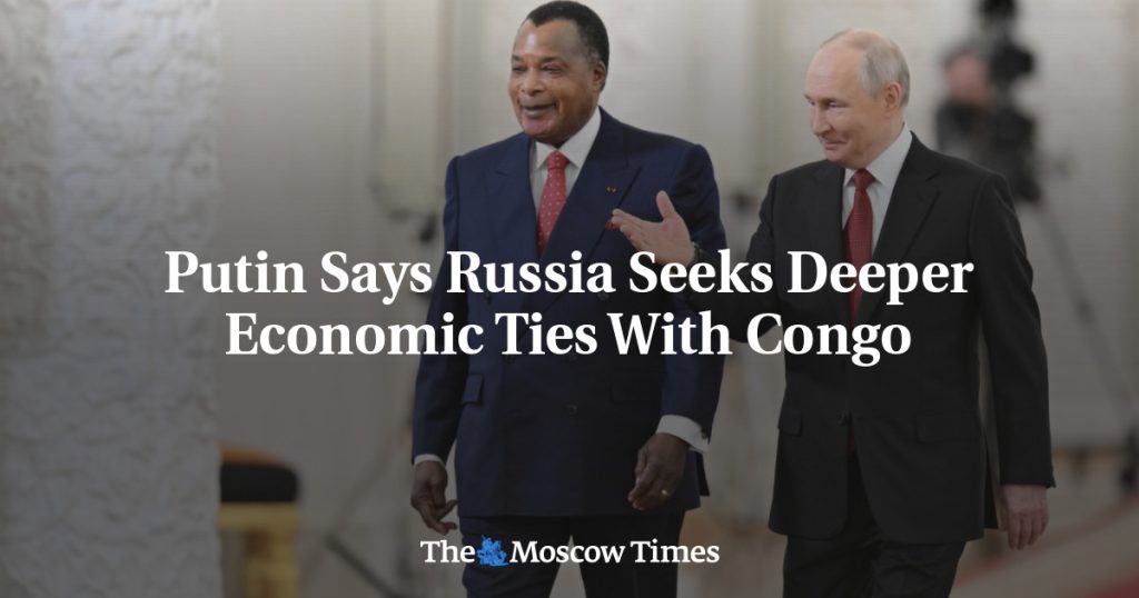Путин заявил, что Россия стремится углубить экономические связи с Конго