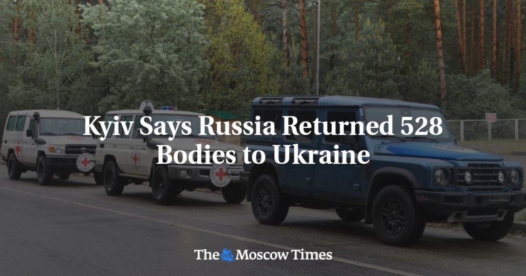 Киев сообщает, что Россия передала Украине 528 тел Киев сообщает, что Россия передала Украине 528 тел