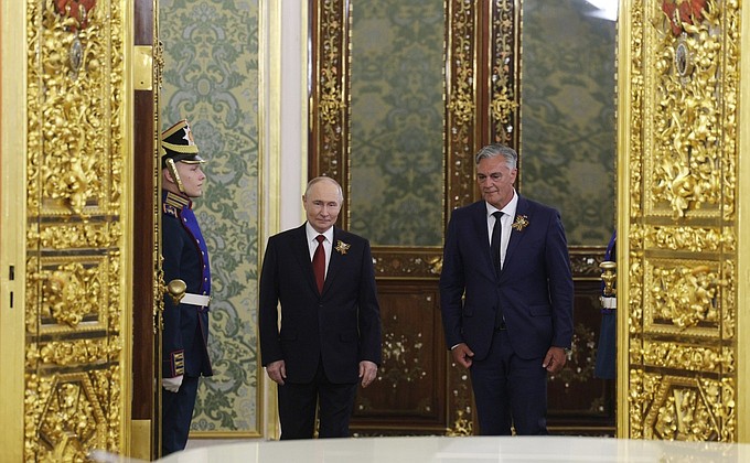 Переговоры с Президентом Республики Сербской Синишей Караном • Президент России Переговоры с Президентом Республики Сербской Синишей Караном • Президент России