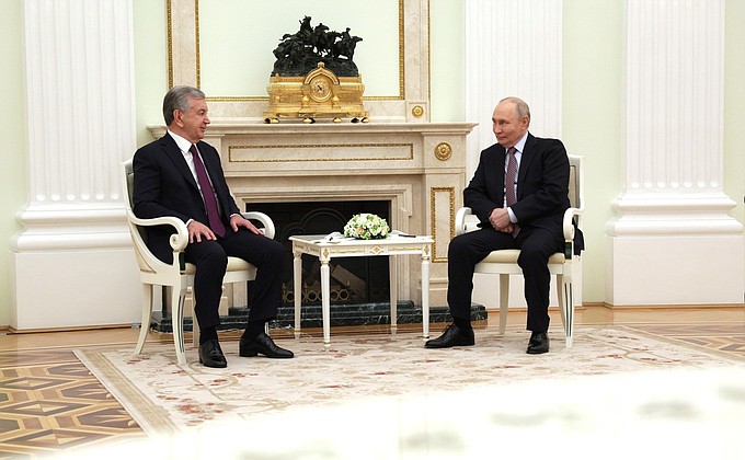 Переговоры с Президентом Узбекистана Шавкатом Мирзиёевым • Президент России Переговоры с Президентом Узбекистана Шавкатом Мирзиёевым • Президент России